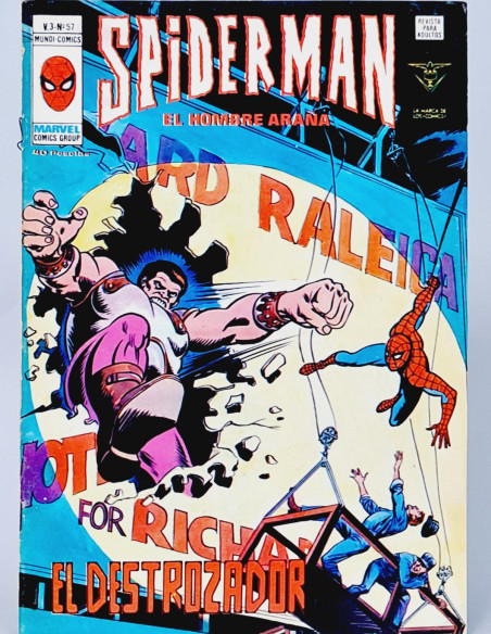 SPIDERMAN 57 EL DESTROZADOR CÓMICS SPIDER-MAN VERTICE MARVEL VOL3 VOL.3 VOLUMEN BUEN ESTADO