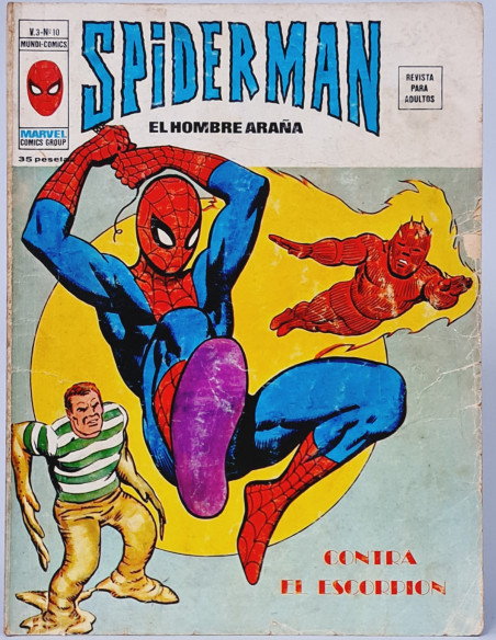 SPIDERMAN 10 FALTA PAPEL PORTADA SPIDER-MAN CÓMICS VERTICE MARVEL VOL3 VOL.3 VOLUMEN NORMAL ESTADO