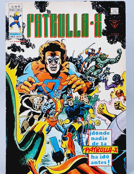 PATRULLA X 26 DONDE NADIE VOL3 CÓMICS VERTICE MARVEL VOLUMEN VOL.3 MUY BUEN ESTADO