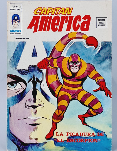 CAPITÁN AMÉRICA 12 LA PICADURA VOL3 CÓMICS VERTICE MARVEL VOLUMEN VOL.3 MUY BUEN ESTADO