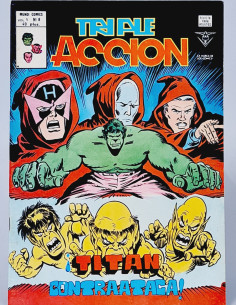 CASI EXCELENTE TRIPLE ACCIÓN 8 TITÁN CONTRAATACA CÓMICS...