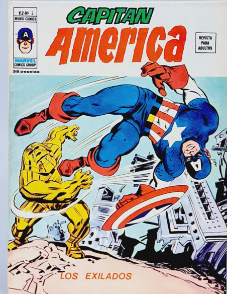 CÓMIC EXCELENTE CAPITÁN AMÉRICA 2 LOS EXILIADOS VERTICE MARVEL VOL3 VOL.3 VOLUMEN