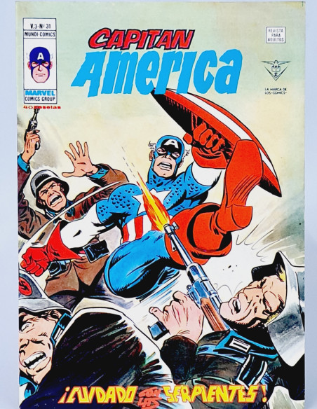 CÓMIC EXCELENTE CAPITÁN AMÉRICA 31 CUIDADO CON LAS SERPIENTES VERTICE MARVEL VOL3 VOL.3 VOLUMEN