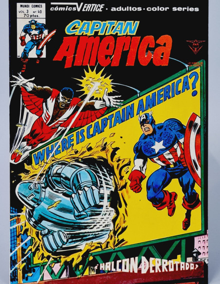 CÓMIC EXCELENTE CAPITÁN AMÉRICA 40 HALCÓN DERROTADO VERTICE MARVEL VOL3 VOL.3 VOLUMEN