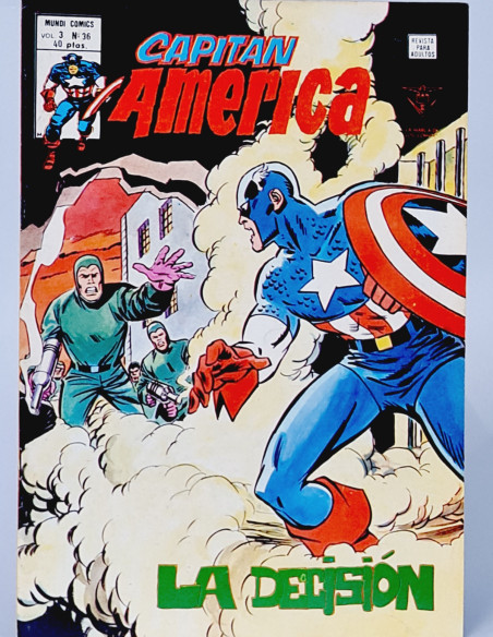 CÓMIC CASI EXCELENTE CAPITÁN AMÉRICA 36 LA DECISIÓN VERTICE MARVEL VOL3 VOL.3 VOLUMEN