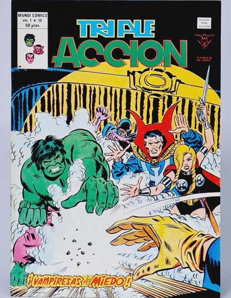 CÓMIC EXCELENTE TRIPLE ACCIÓN 18 VAMPIRESAS DE MIEDO VERTICE MARVEL VOL3 VOL.3 VOLUMEN