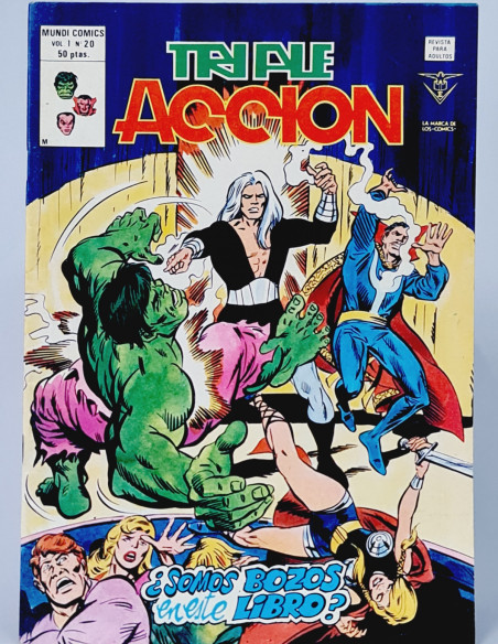CÓMIC EXCELENTE TRIPLE ACCIÓN 20 SOMOS BOZOS EN ESTE LIBRO VERTICE MARVEL VOL3 VOL.3 VOLUMEN