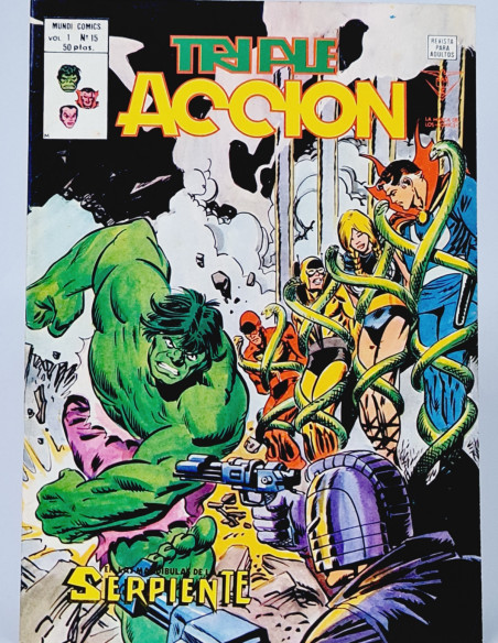 CÓMIC EXCELENTE TRIPLE ACCIÓN 15 SERPIENTE VERTICE MARVEL VOL3 VOL.3 VOLUMEN
