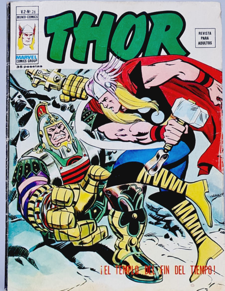 CÓMIC THOR 26 EL TEMPLO DEL FIN DEL TIEMPO VOL2 EDICIONES VERTICE MARVEL VOL.2 VOLUMEN BUEN ESTADO