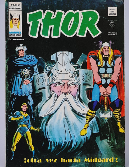 CÓMIC THOR 35 HACIA MIDGARD VOL2 EDICIONES VERTICE MARVEL VOL.2 VOLUMEN MUY BUEN ESTADO