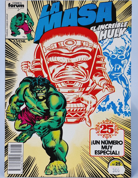 CÓMIC LA MASA 25 FORUM MARVEL MUY BUEN ESTADO ETIQUETA PRECIO PORTADA