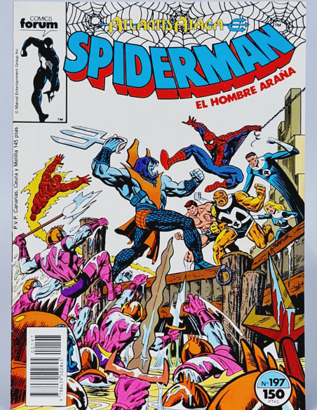 CÓMIC DE KIOSCO SPIDERMAN 197 FORUM MARVEL VOL1 VOL.1 VOLUMEN SPIDER-MAN
