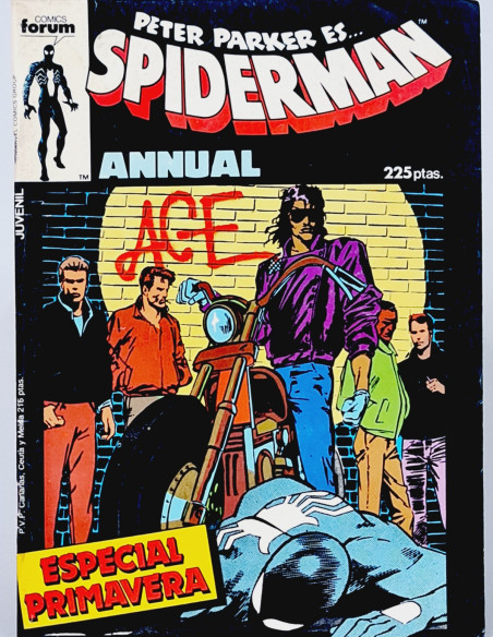 CÓMIC SPIDERMAN ESPECIAL PRIMAVERA 1987 EXTRA FORUM SPIDER-MAN MARVEL ANNUAL MUY BUEN ESTADO