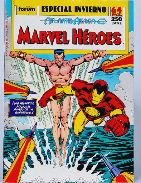 CÓMIC MARVEL HÉROES ESPECIAL INVIERNO 1989 EXTRA FORUM MARVEL MUY BUEN ESTADO