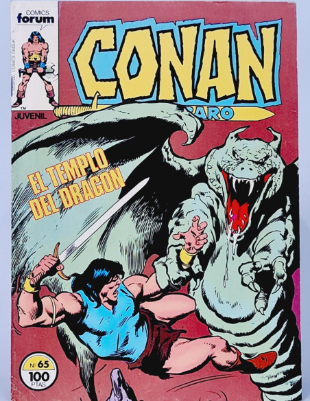 CÓMIC CONAN 65 EL TEMPLO DEL DRAGÓN FORUM MARVEL VOL1 VOL.1 VOLUMEN BUEN ESTADO