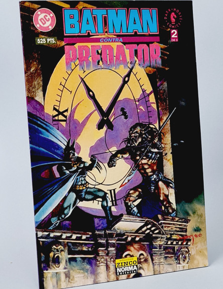 COMIC EXCELENTE BATMAN CONTRA VS PREDATOR 2 DC ZINCO NORMA PRESTIGIO