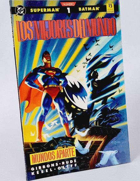 SUPERMAN EXCELENTE BATMAN 1 LOS MEJORES DEL MUNDO MUNDOS EN GUERRA DC ZINCO PRESTIGIO