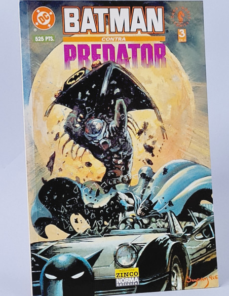 CÓMIC EXCELENTE BATMAN CONTRA PREDATOR 3 VS DC ZINCO NORMA PRESTIGIO