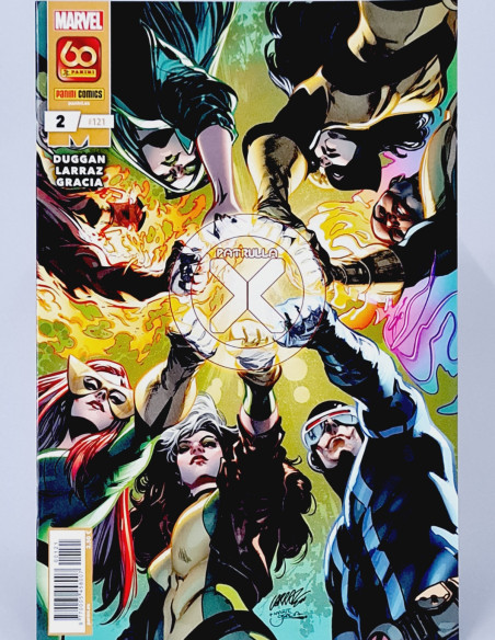 CÓMIC DE KIOSCO PATRULLA X 121 PANINI 2 MARVEL DICIEMBRE 2021 GRAPA