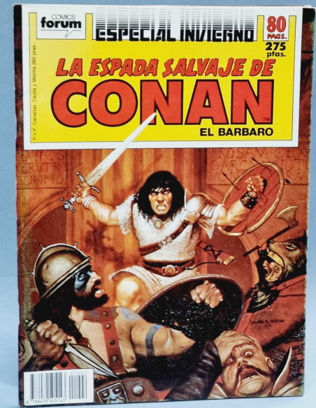 CASI EXCELENTE ESTADO LA ESPADA SALVAJE DE CONAN EL BARBARO ESPECIAL INVIERNO EXTRA FORUM