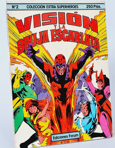 CÓMIC COLECCIÓN EXTRA SUPERHÉROES 2 VISIÓN Y LA BRUJA ESCARLATA FORUM MARVEL MUY BUEN ESTADO