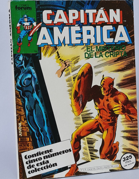 CÓMIC CAPITÁN AMERICA 6 AL 10 RETAPADO MARVEL SUPERHEROES FORUM MUY BUEN ESTADO