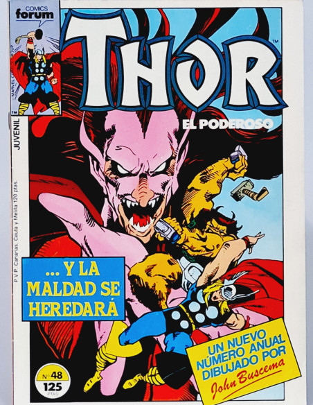 CÓMIC CASI EXCELENTE THOR 48 FORUM MARVEL VOL1 VOLUMEN VOL.1
