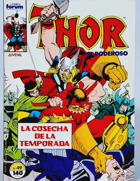 CÓMIC CASI EXCELENTE THOR 49 FORUM MARVEL VOL1 VOLUMEN VOL.1