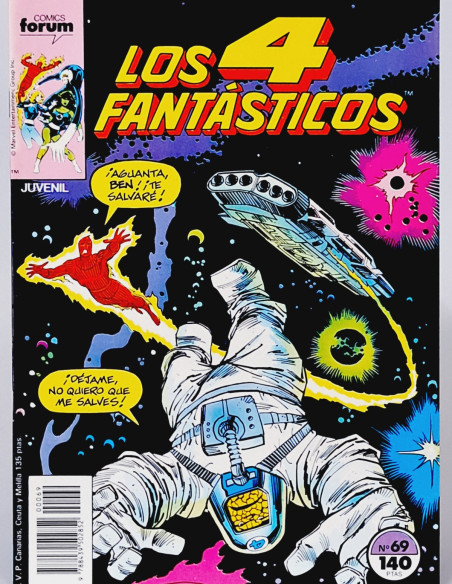 CÓMIC DE KIOSCO LOS 4 FANTÁSTICOS 69 FORUM MARVEL VOL1 VOLUMEN VOL.1