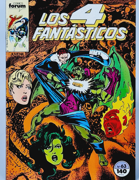 CÓMIC DE KIOSCO LOS 4 FANTÁSTICOS 63 FORUM MARVEL VOL1 VOLUMEN VOL.1