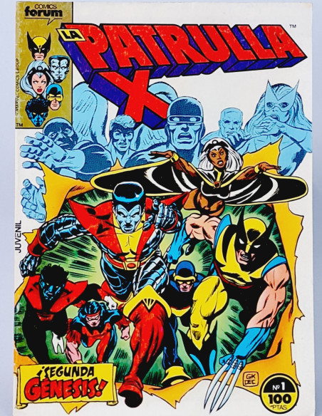 CÓMIC LA PATRULLA X 1 SEGUNDA GÉNESIS FORUM MARVEL VOL1 VOLUMEN VOL.1 INCLUYE PÓSTER MUY BUEN ESTADO