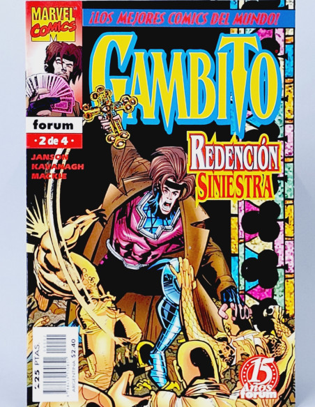 CÓMIC DE KIOSCO GAMBITO 2 FORUM MARVEL RENDICIÓN SINIESTRA GRAPA