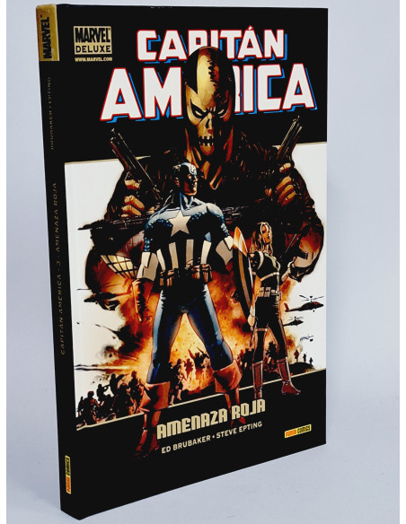 CÓMIC EXCELENTE CAPITÁN AMERICA 3 AMENAZA ROJA MARVEL DELUXE PANINI TAPA DURA