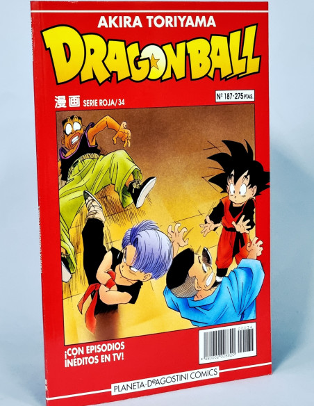 CÓMIC DE KIOSCO DRAGÓN BALL 187 SERIE ROJA 34 PLANETA DE AGOSTINI AKIRA TORIYAMA
