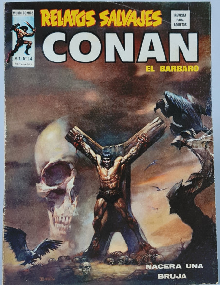 CÓMIC RELATOS SALVAJES 14 CONAN NACERÁ UNA BRUJA VÉRTICE MARVEL NORMAL/BUEN ESTADO