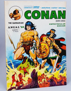 CÓMIC CASI EXCELENTE CONAN 1 ANUAL 80 VERTICE MUNDI...