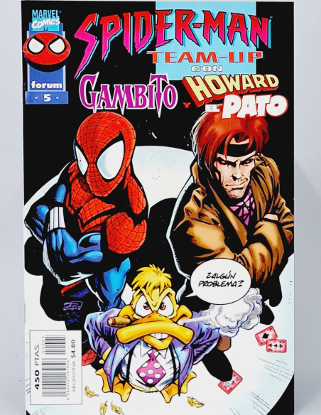 CÓMIC EXCELENTE SPIDERMAN 5 TEAM-AP GAMBITO HOWARD EL PATO CROSSOVER FORUM MARVEL