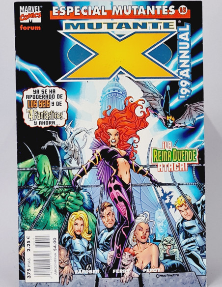 CÓMIC EXCELENTE ESPECIAL MUTANTES MUTANTES 15 X ANUAL 99 CROSSOVER FORUM MARVEL DC ESPECIAL EXTRA
