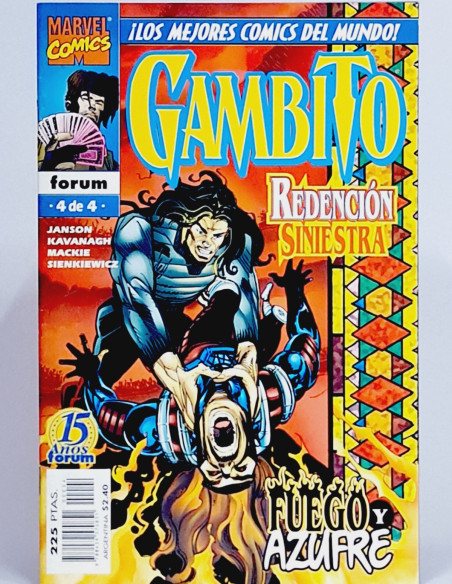 CÓMIC EXCELENTE GAMBITO REDENCIÓN SINIESTRA 4 FORUM MARVEL GRAPA