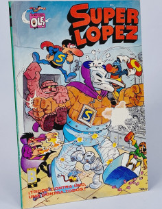 CÓMIC CASI EXCELENTE SÚPER LÓPEZ SL 3 TODOS CONTRA UNO...