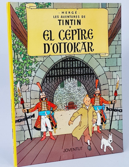 CÓMIC EXCELENTE AVENTURES TINTÍN EL CEPTRE D'OTTOKAR HERGÉ JUVENTUD CATALÁN TAPA DURA DECIMA 1989