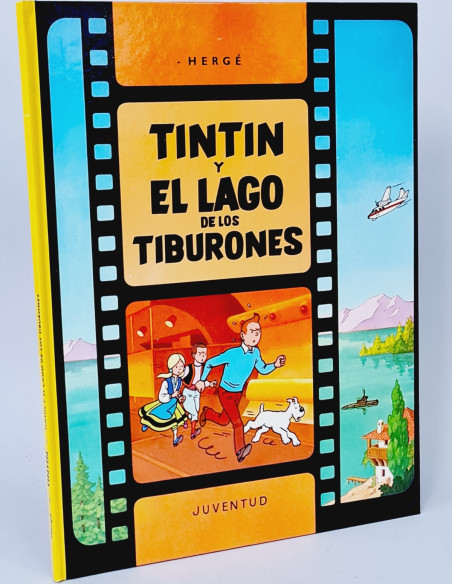 CÓMIC DE KIOSCO AVENTURES DE TINTÍN EL LAGO DE LOS TIBURONES HERGÉ JUVENTUD TAPA DURA DECIMA 1991