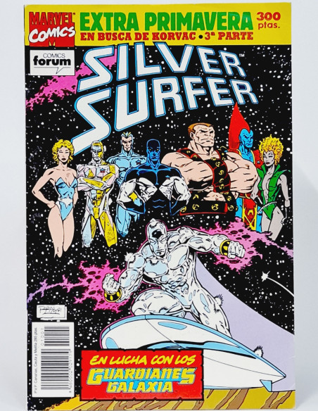 CÓMIC CASI EXCELENTE SILVER SURFER EXTRA PRIMAVERA 1992 ESPECIAL GUARDIANES FORUM MARVEL GRAPA