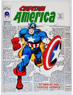 CASI EXCELENTE ESTADO CAPITAN AMERICA 5 EL ORIGEN DEL...