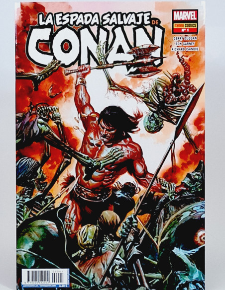 CÓMIC DE KIOSCO LA ESPADA SALVAJE DE CONAN 1 PANINI MARVEL GRAPA