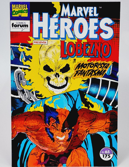 CÓMIC CASI EXCELENTE MARVEL HÉROES 65 LOBEZNO Y MOTORISTA FANTASMA FORUM MARVEL