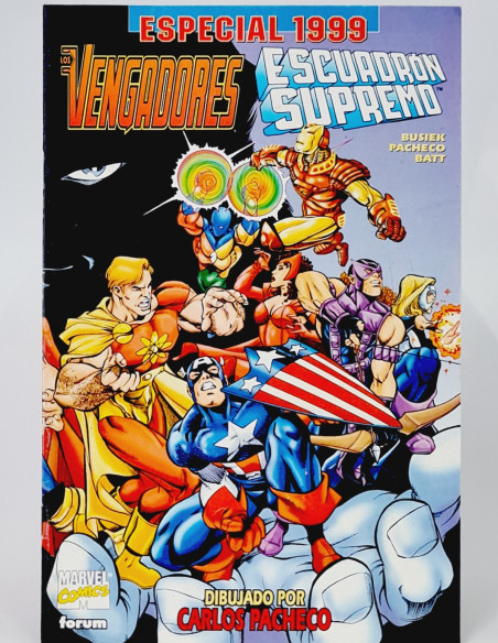 CÓMIC CASI EXCELENTE LOS VENGADORES ESCUADRÓN SUPREMO ESPECIAL 1999 EXTRA FORUM MARVEL CROSSOVER