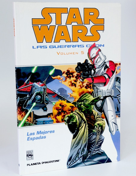 CÓMIC DE KIOSCO STAR WARS LAS GUERRAS CLON VOLUMEN 5 LAS MEJORES ESPADAS PLANETA DEAGOSTINI