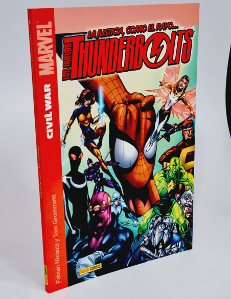CÓMIC DE KIOSCO LOS NUEVOS THUNDERBOLT CIVIL WAR 4 PANINI MARVEL