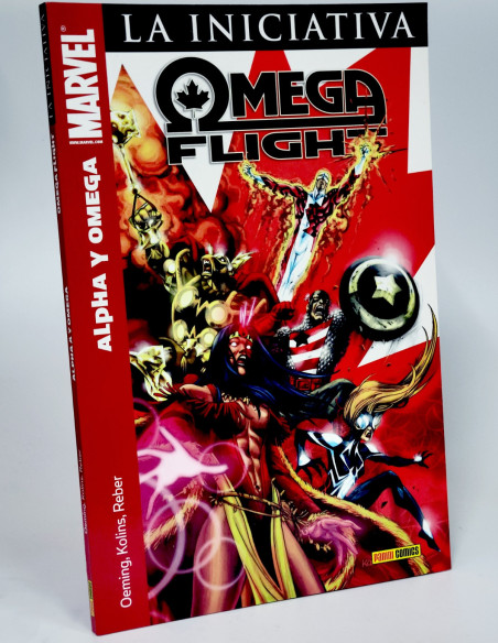 CÓMIC ALPHA Y OMEGA FLIGHT LA INICIATIVA 2008 PANINI MARVEL CASI EXCELENTE ESTADO